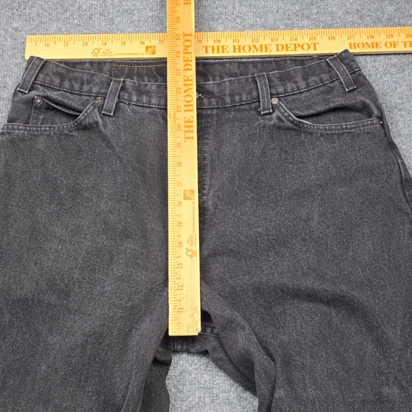 🔥 Vintage 1996 Levi’s 560 Orange Tab Jeans 34X34 – Loose Fit Tapered Leg- Black - Picture 11 of 14